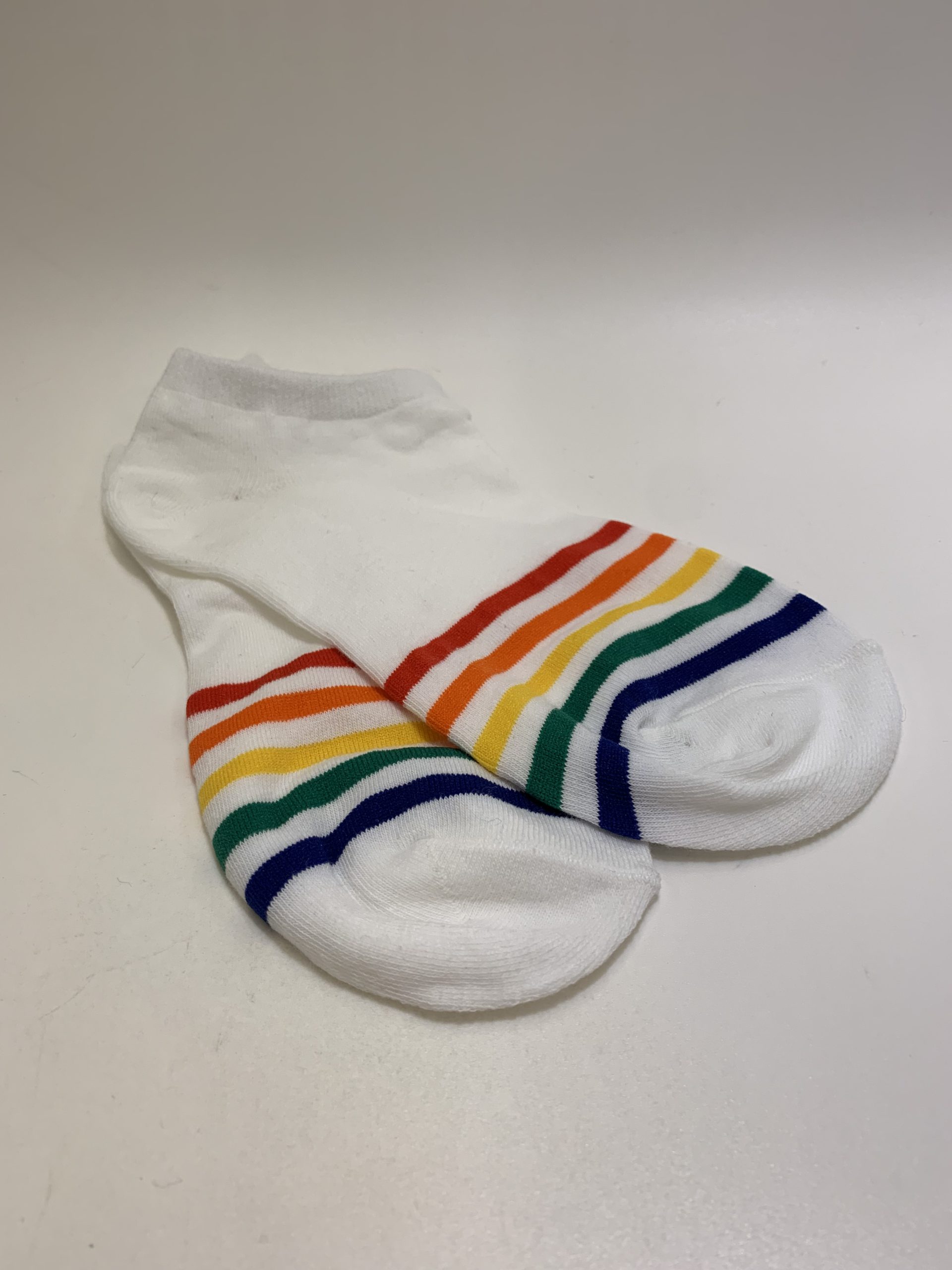 Lave sokker regnbue (hvid, - Copenhagen Pride